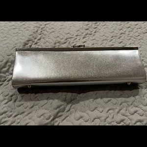 Silver Clutch handbag